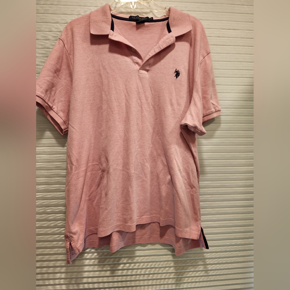 Men's US Polo Assn. Pink Polo Shirt